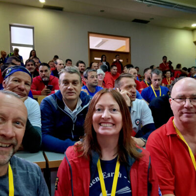 BCRC Delegates; Mike Clayton, Emma Porter, Ron Price at Mostar University